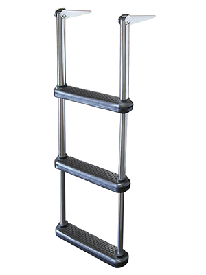 3-Step JIF Marine DMX3 Telescoping Drop Stainless Steel Ladder 
